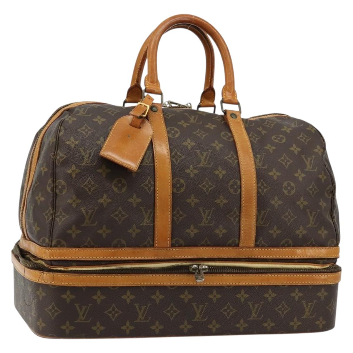 LOUIS VUITTON Monogram Sac Sports Boston Bag M41444 LV Auth 100368