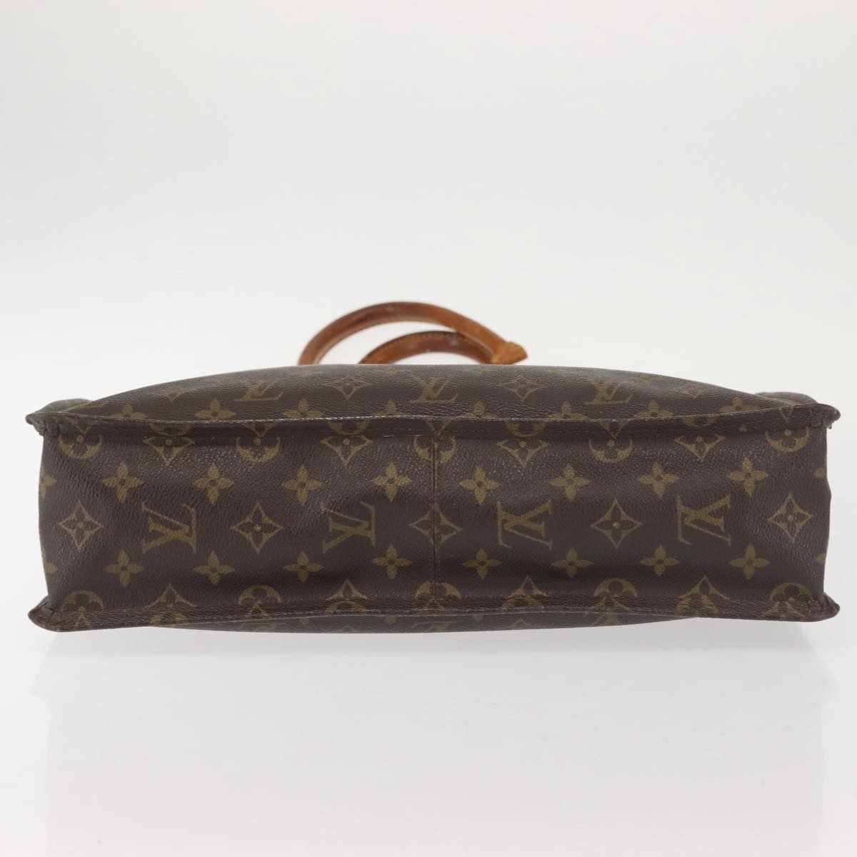 LOUIS VUITTON Monogram Sac Plat Hand Bag M51140 LV Auth 100449