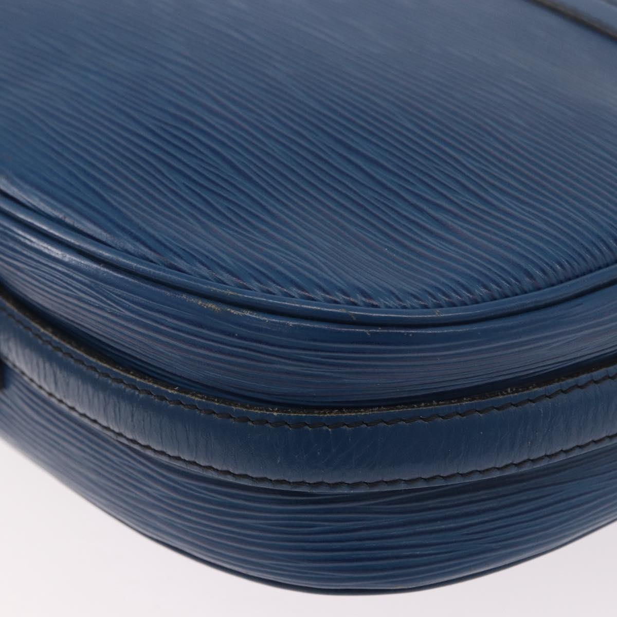 LOUIS VUITTON Epi June Feuille Shoulder Bag Blue M52155 LV Auth 100474