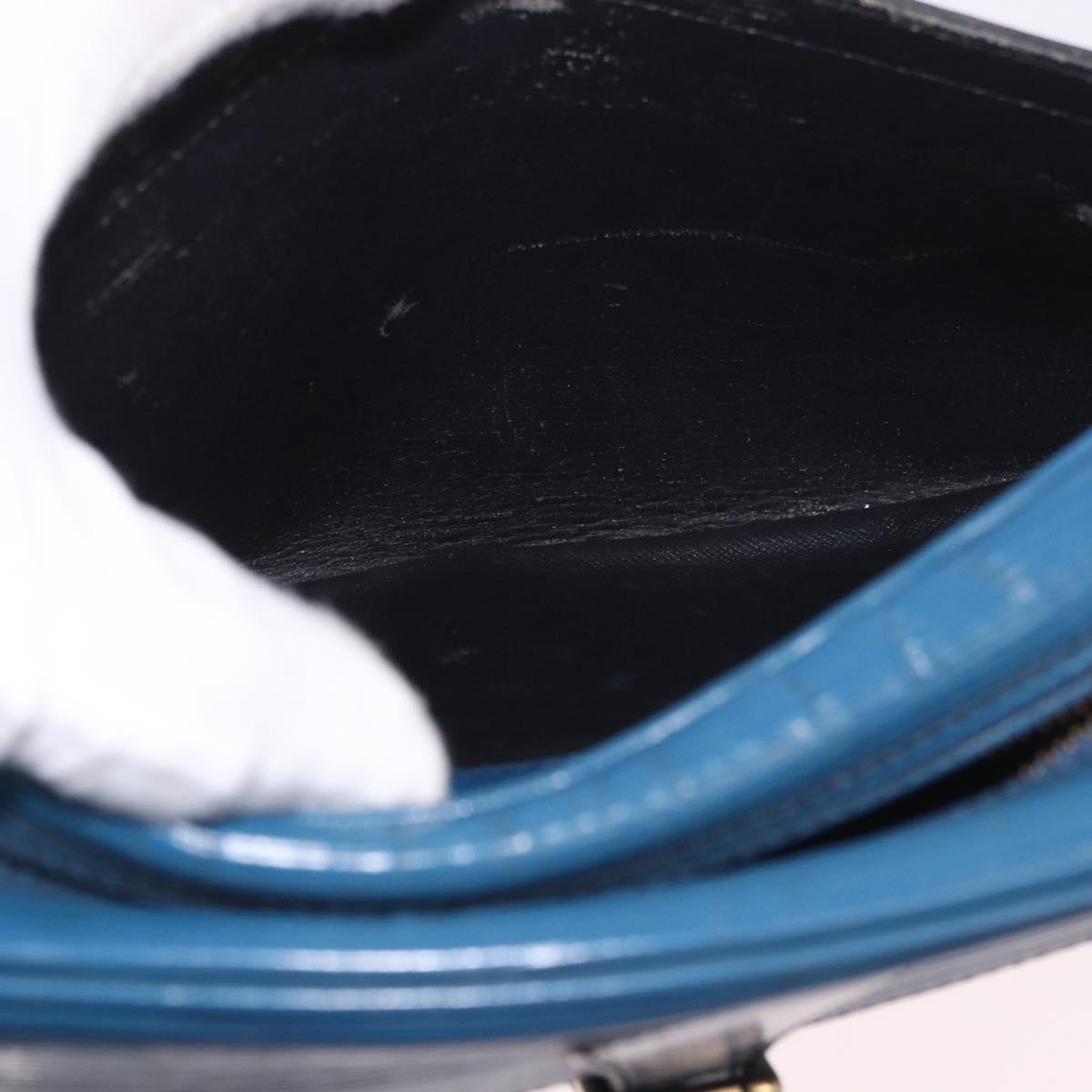 LOUIS VUITTON Epi June Feuille Shoulder Bag Blue M52155 LV Auth 100474