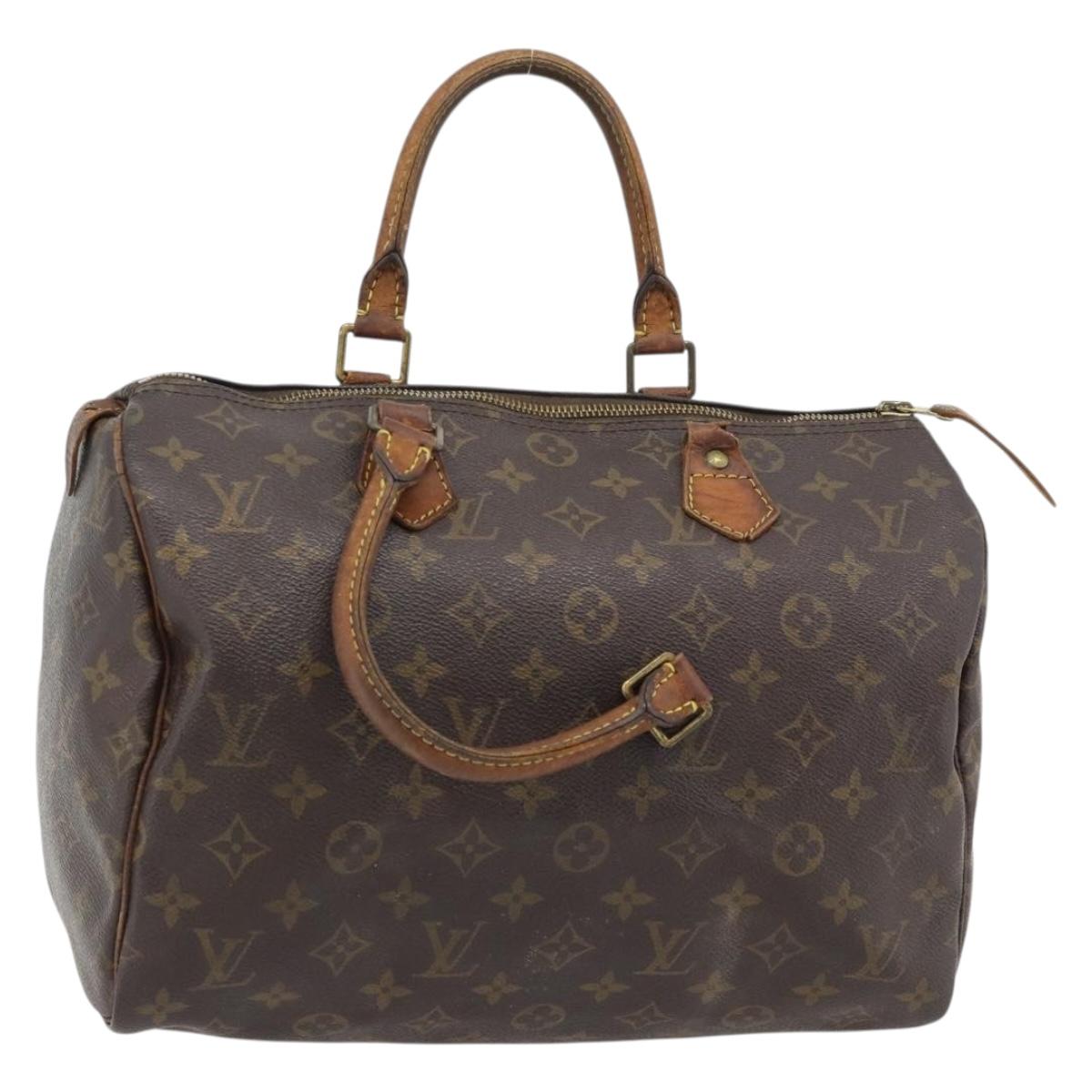 LOUIS VUITTON Monogram Speedy 30 Hand Bag M41526 LV Auth 100527