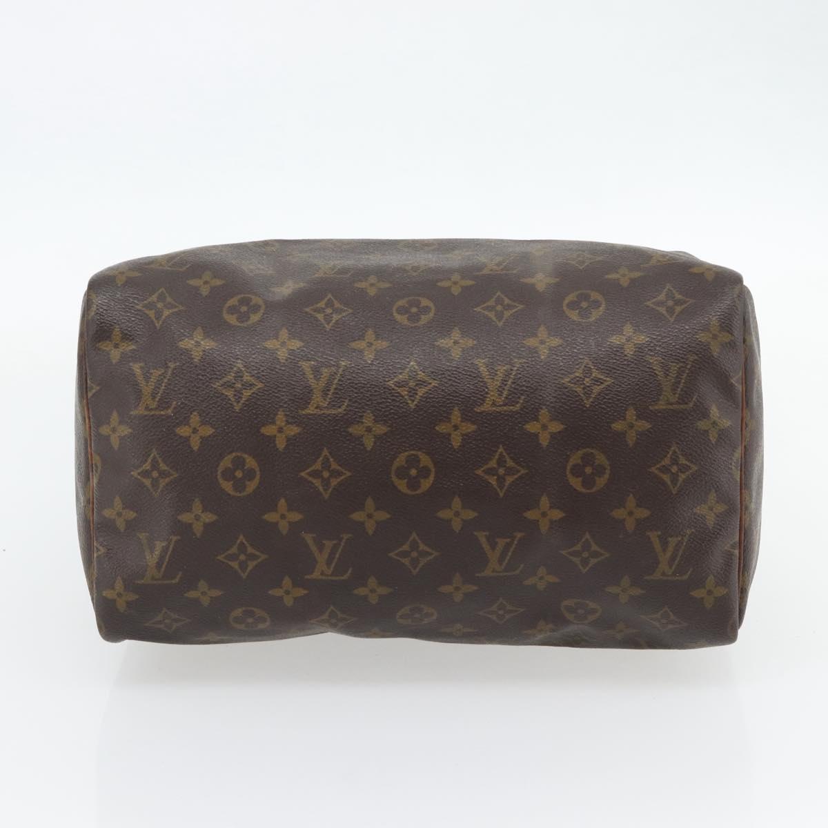 LOUIS VUITTON Monogram Speedy 30 Hand Bag M41526 LV Auth 100527