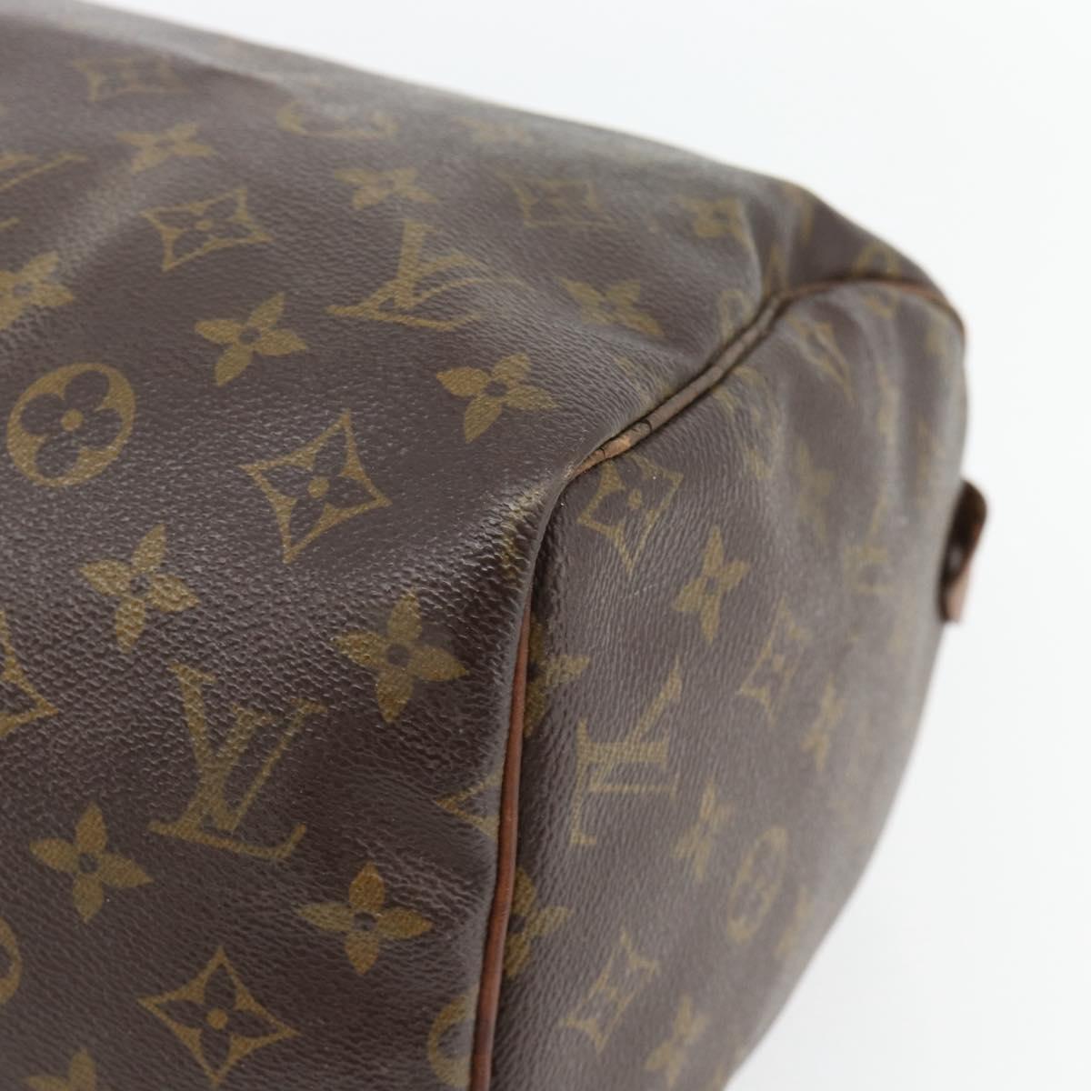 LOUIS VUITTON Monogram Speedy 30 Hand Bag M41526 LV Auth 100527
