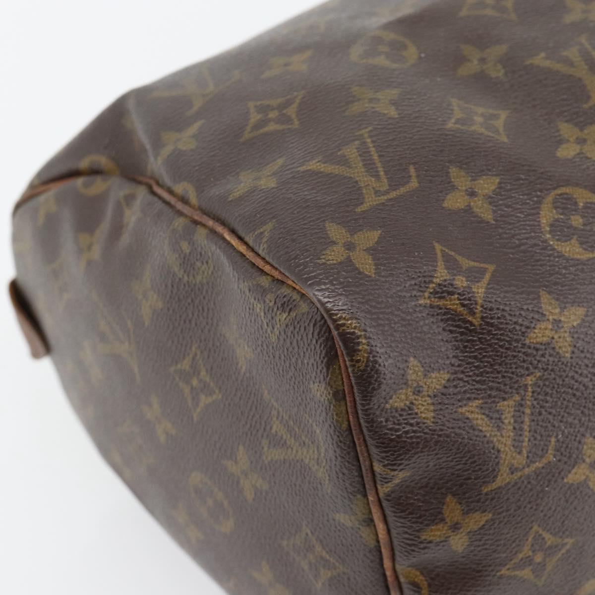 LOUIS VUITTON Monogram Speedy 30 Hand Bag M41526 LV Auth 100527