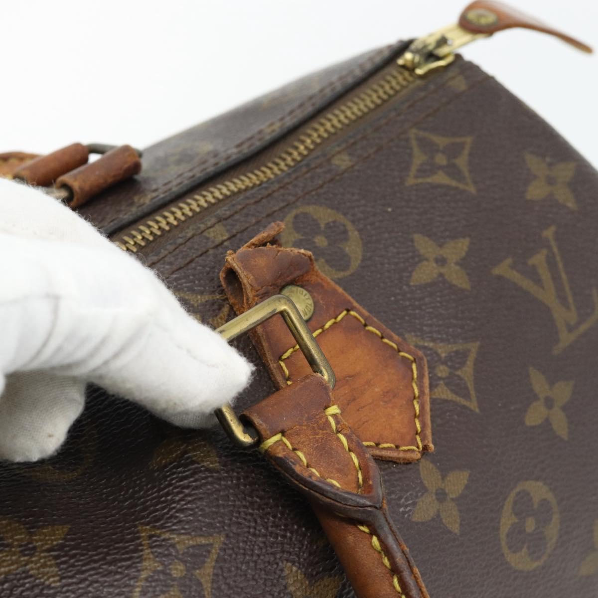LOUIS VUITTON Monogram Speedy 30 Hand Bag M41526 LV Auth 100527