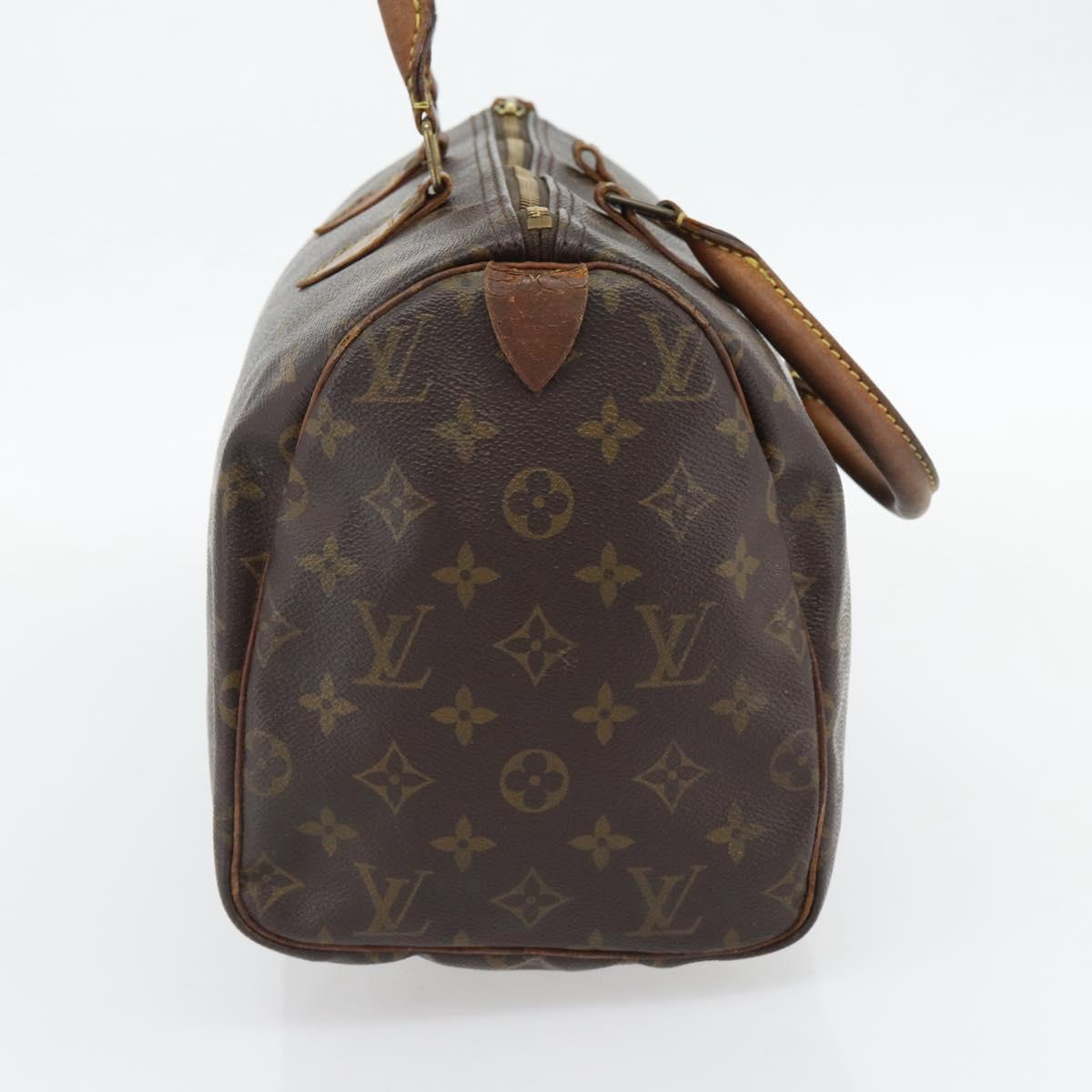 LOUIS VUITTON Monogram Speedy 30 Hand Bag M41526 LV Auth 100527