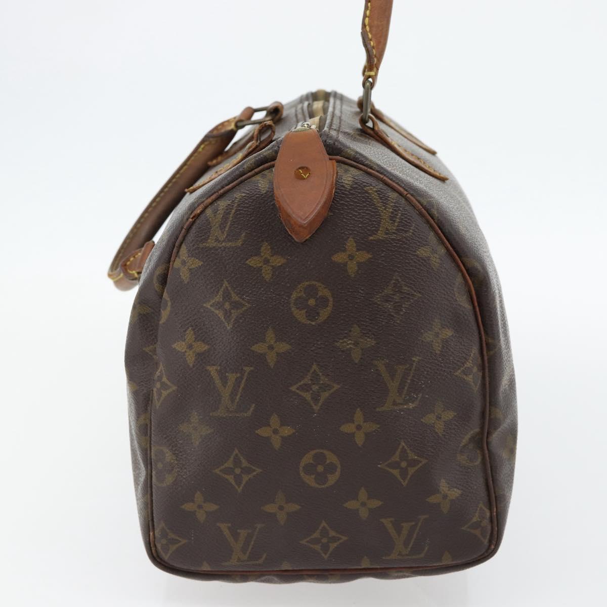 LOUIS VUITTON Monogram Speedy 30 Hand Bag M41526 LV Auth 100527