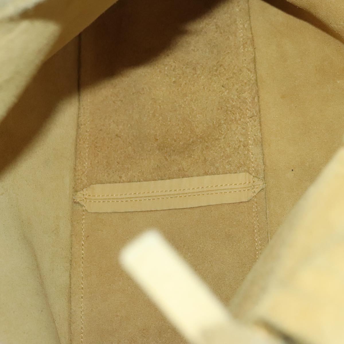 Salvatore Ferragamo Shoulder Bag Suede Yellow Auth 100746