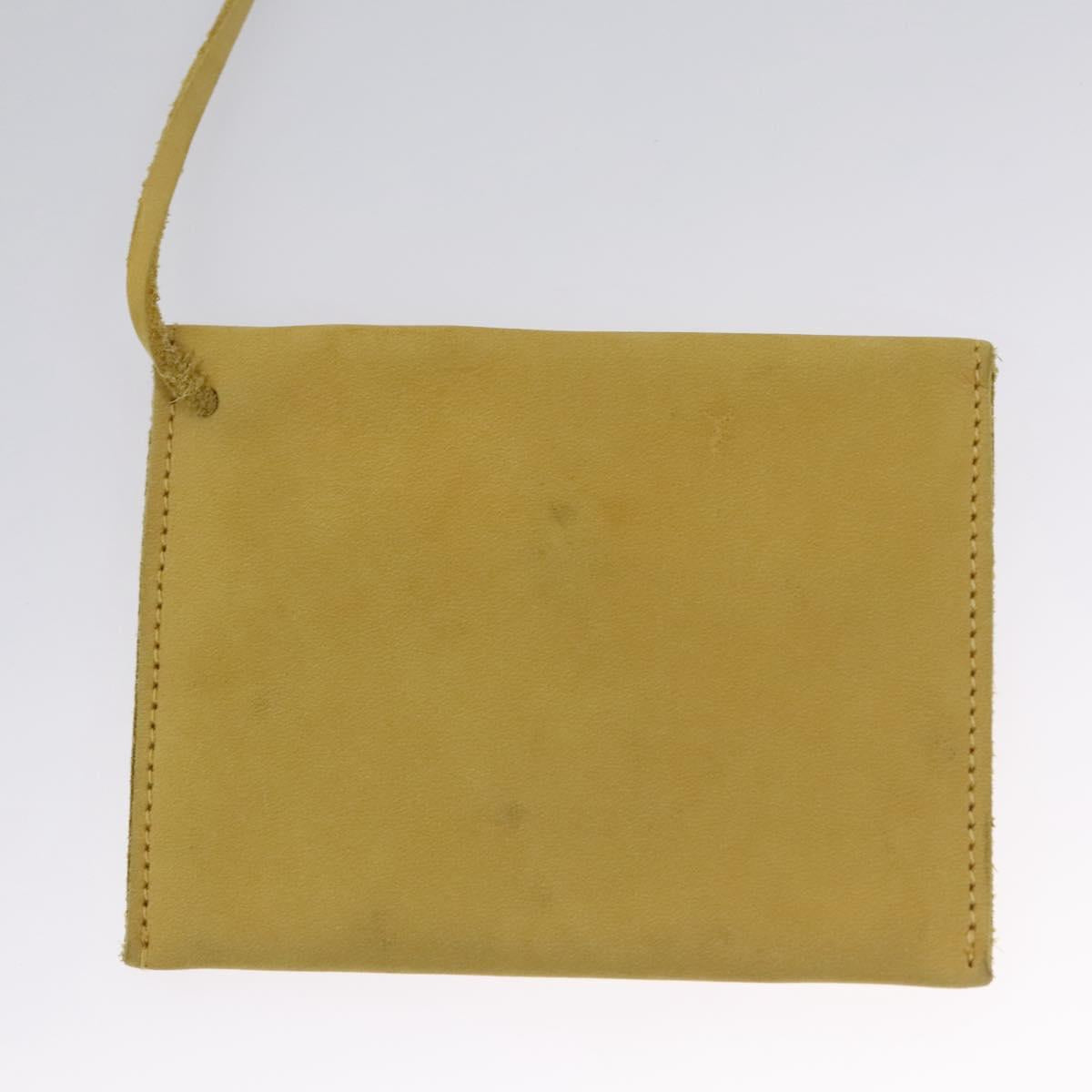 Salvatore Ferragamo Shoulder Bag Suede Yellow Auth 100746