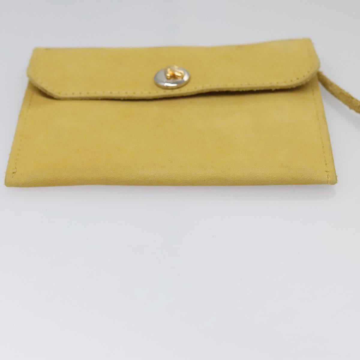 Salvatore Ferragamo Shoulder Bag Suede Yellow Auth 100746