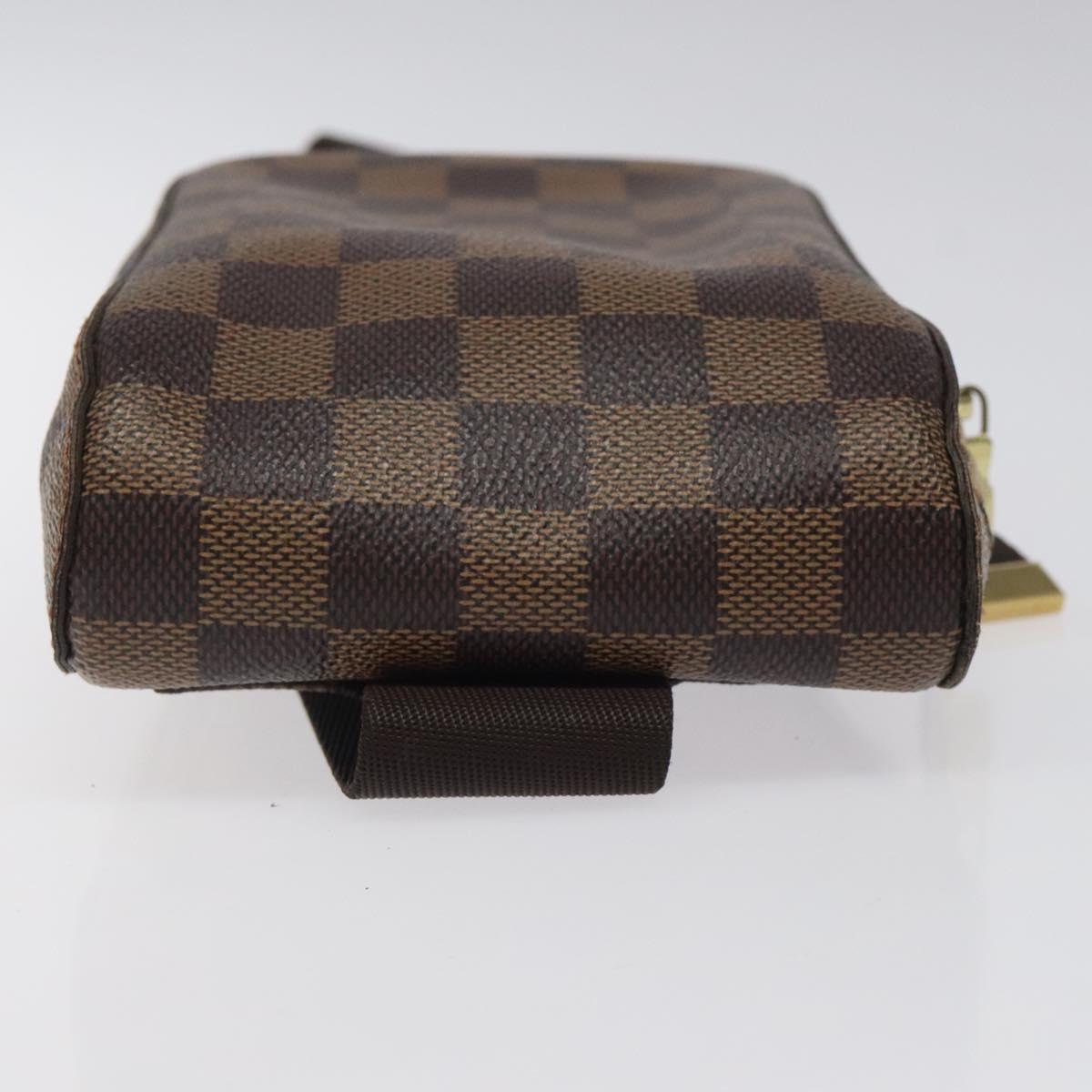 LOUIS VUITTON Damier Ebene Geronimos Shoulder Bag N51994 LV Auth 100901
