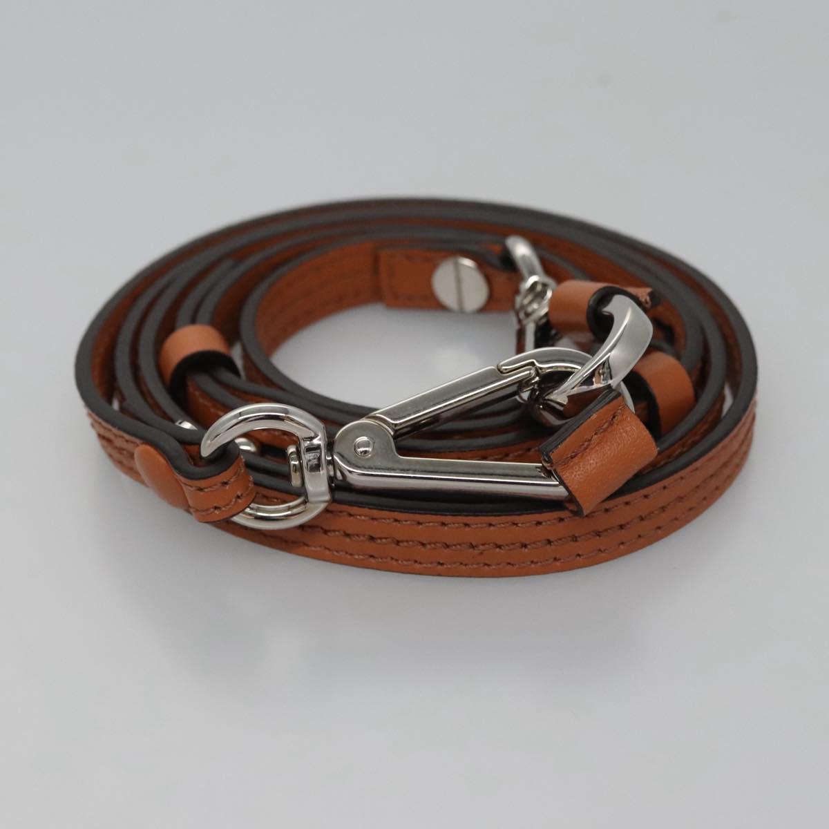 Chloe Nile Hand Bag Enamel Leather 2way Silver Brown Auth 101064