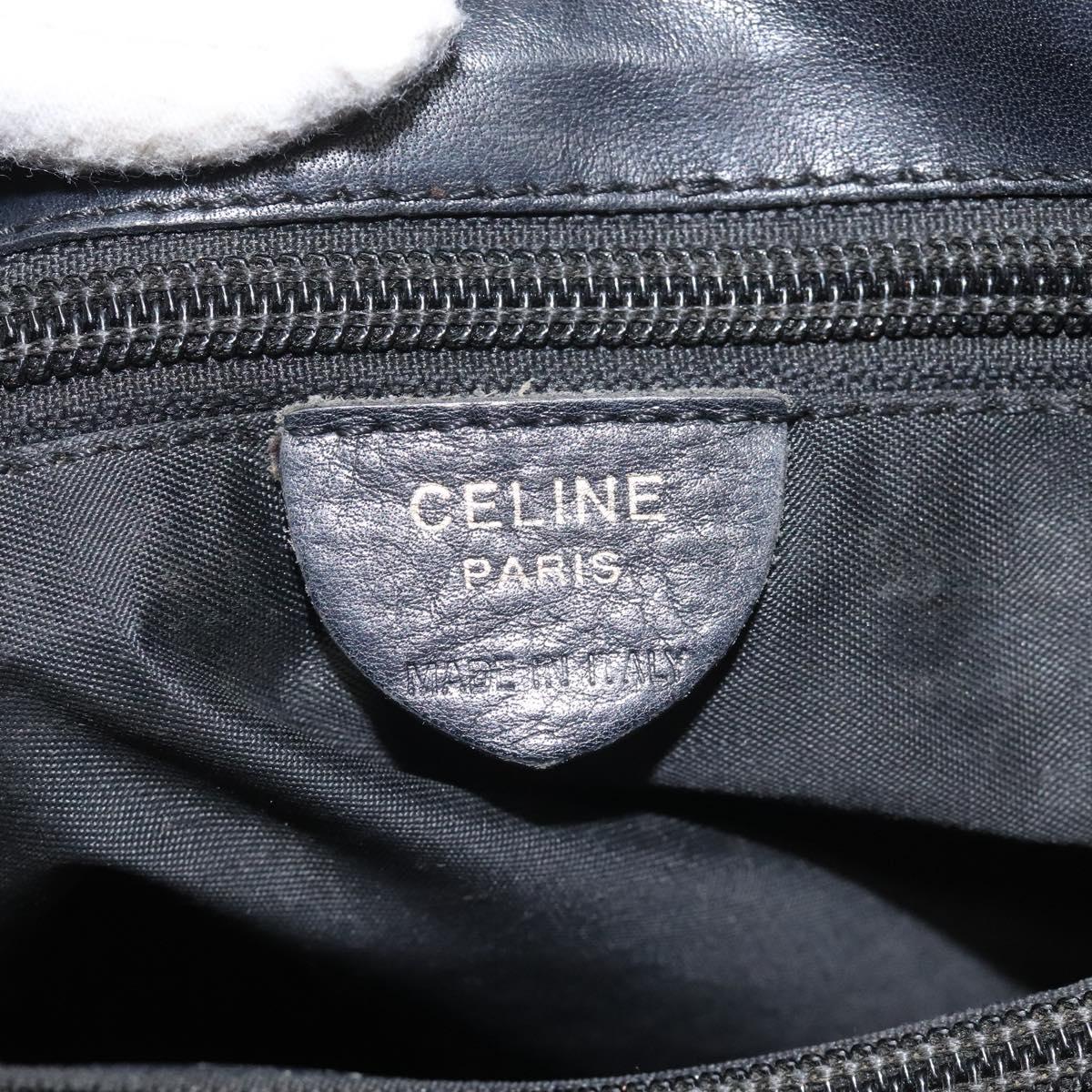CELINE Shoulder Bag Nylon Black Auth 101065