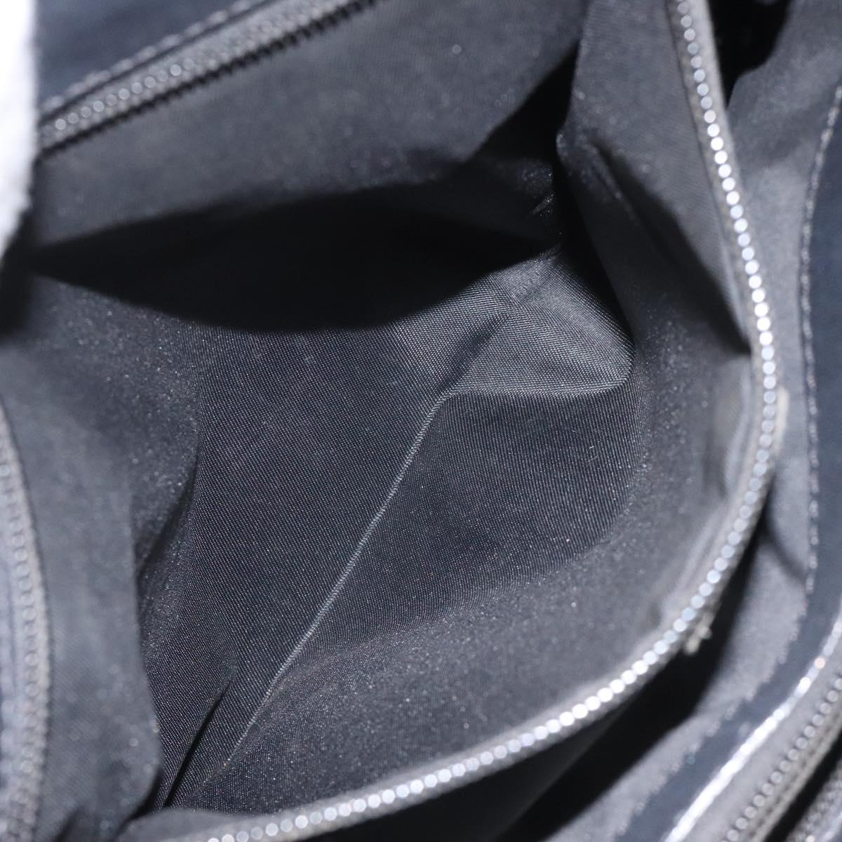 CELINE Shoulder Bag Nylon Black Auth 101065