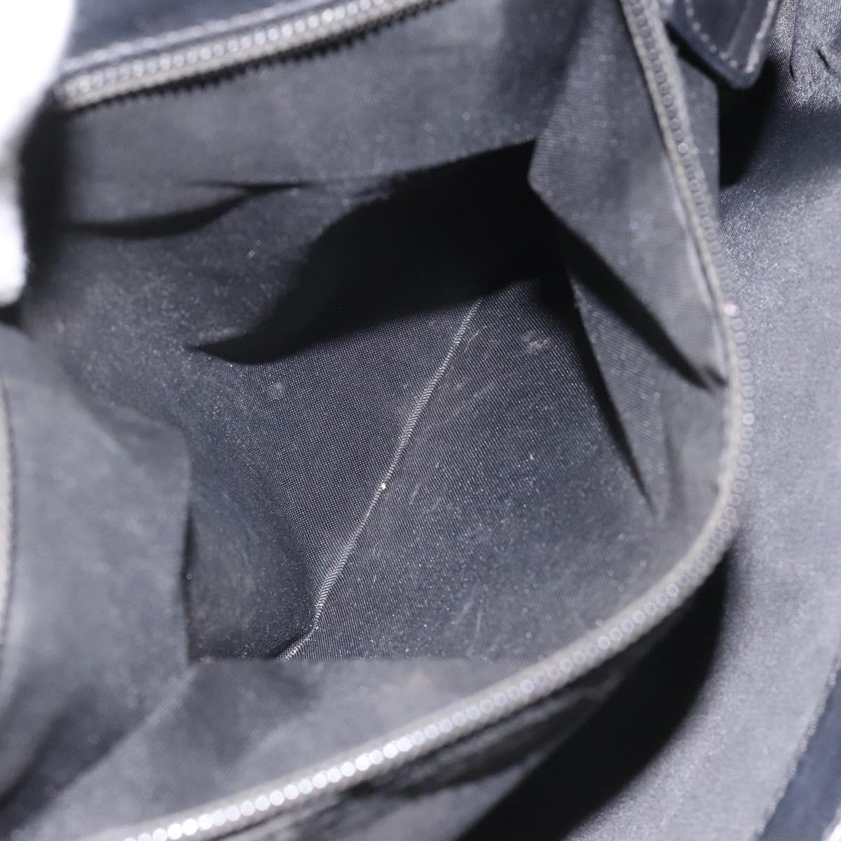 CELINE Shoulder Bag Nylon Black Auth 101065