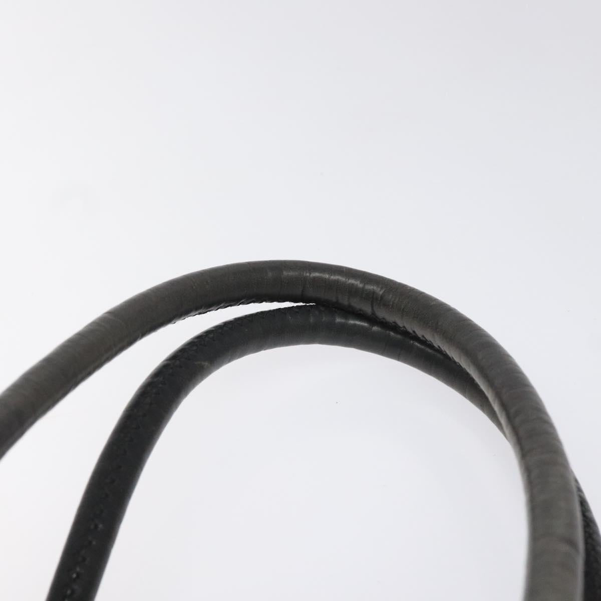 CELINE Shoulder Bag Nylon Black Auth 101065