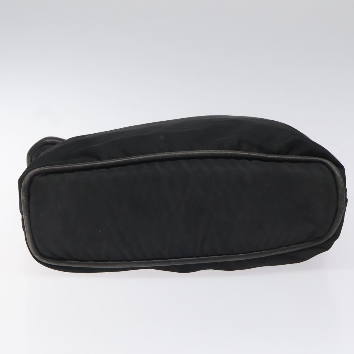 CELINE Shoulder Bag Nylon Black Auth 101065