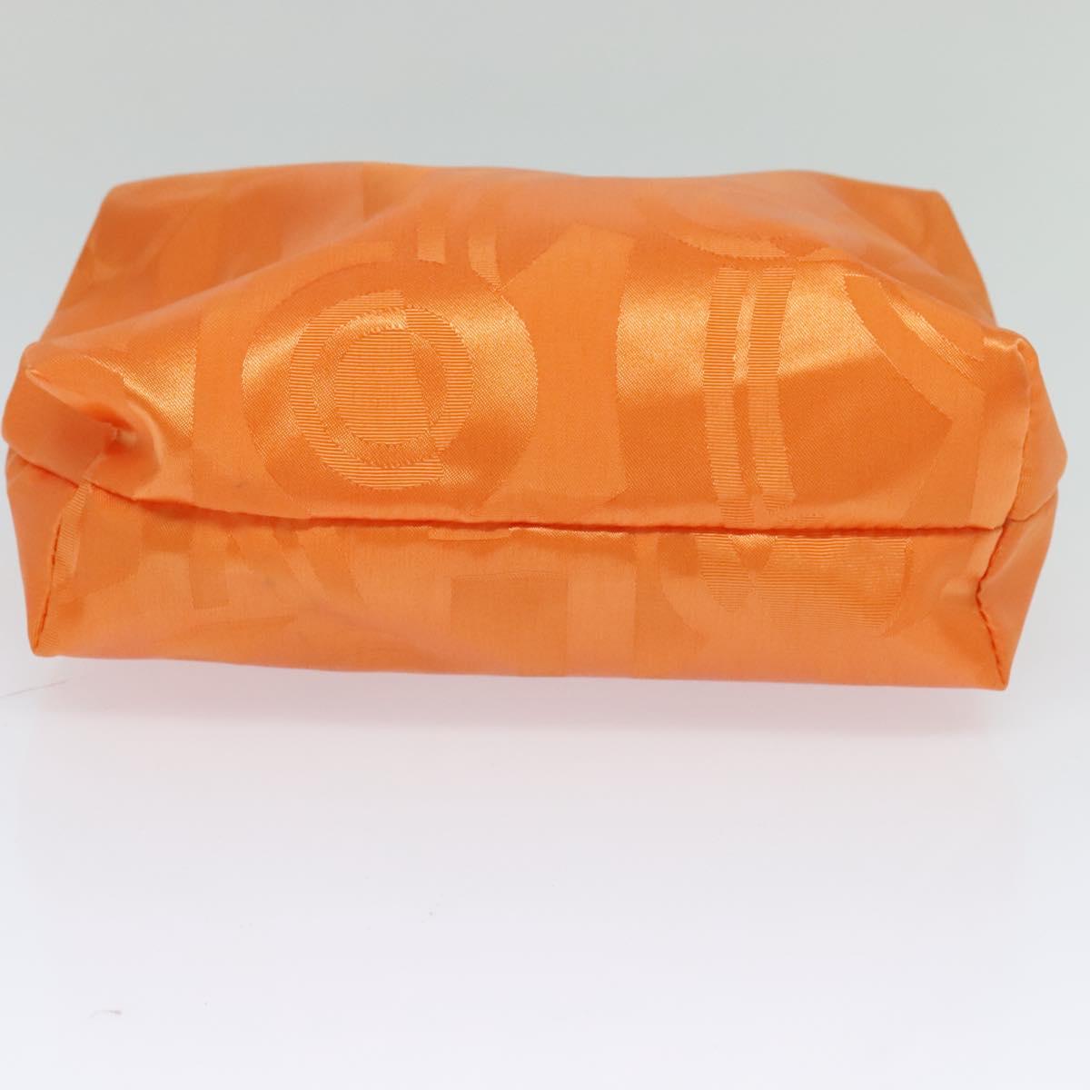 Salvatore Ferragamo Shoulder Bag Nylon Leather Orange Auth 101087