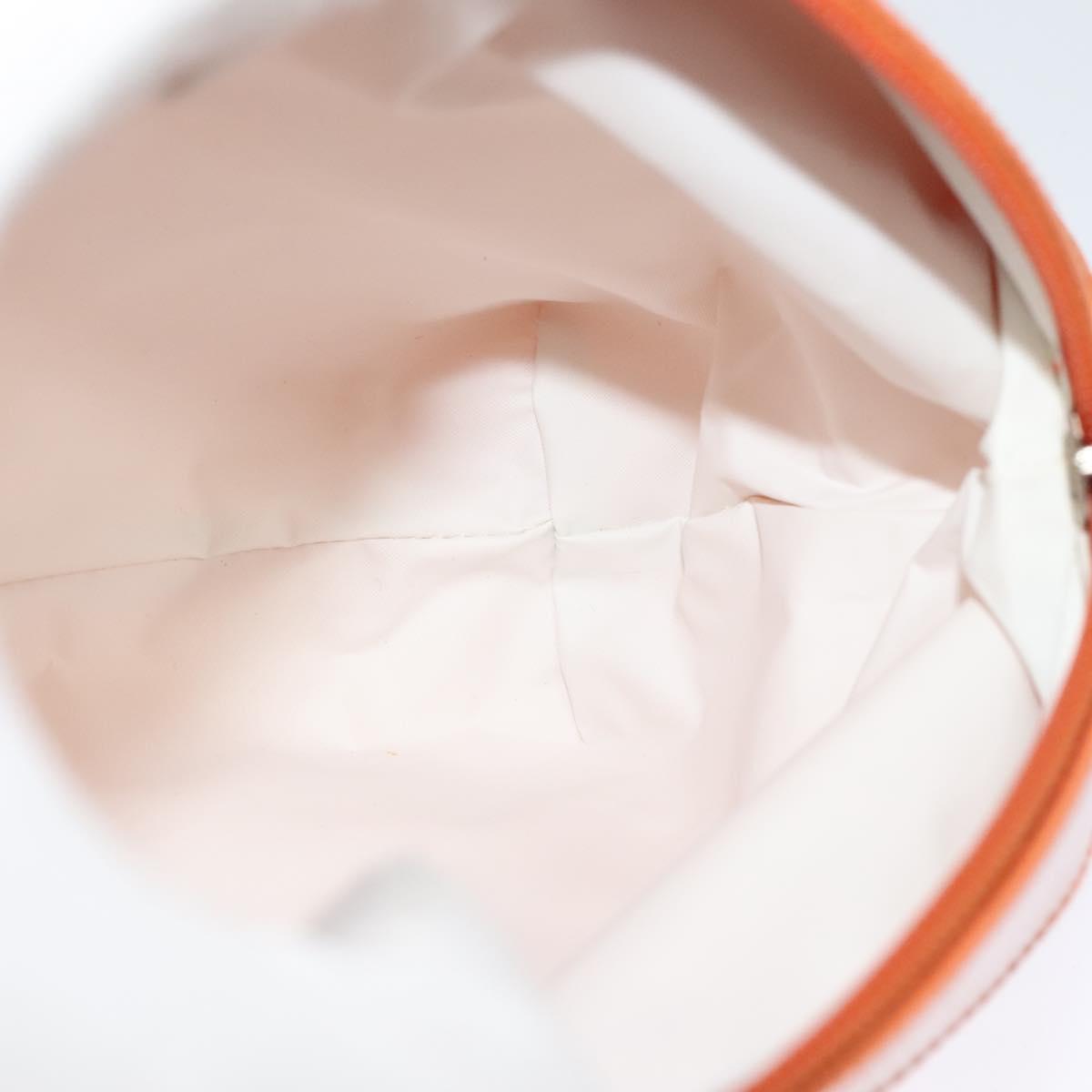 Salvatore Ferragamo Shoulder Bag Nylon Leather Orange Auth 101087