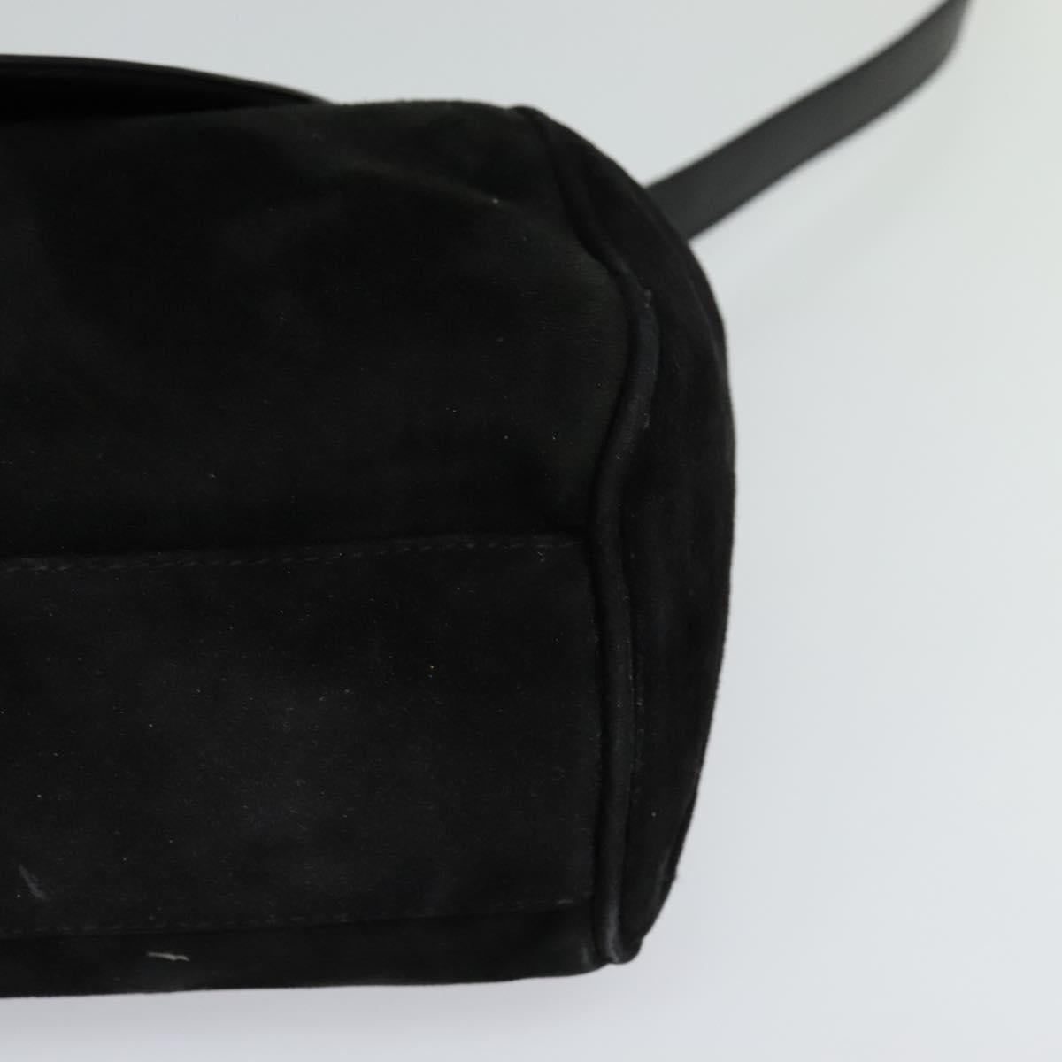 Salvatore Ferragamo Hand Bag Leather 2way Black Auth 101091