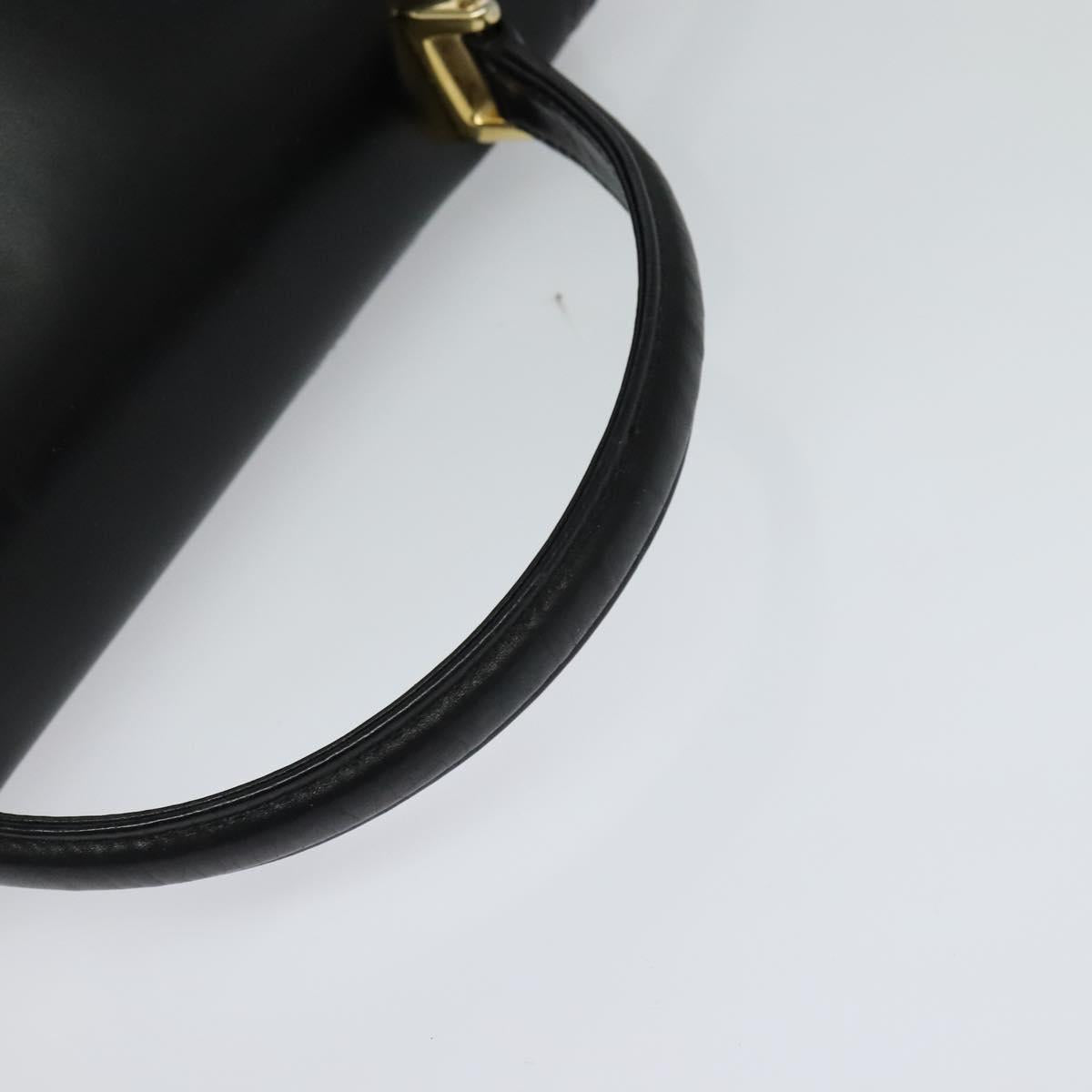 Salvatore Ferragamo Hand Bag Leather 2way Black Auth 101091