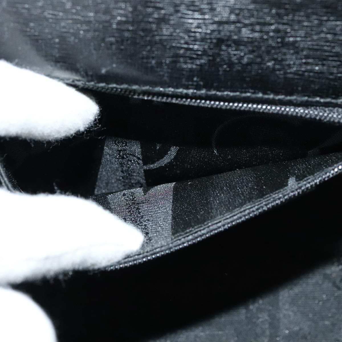 Salvatore Ferragamo Hand Bag Leather 2way Black Auth 101092