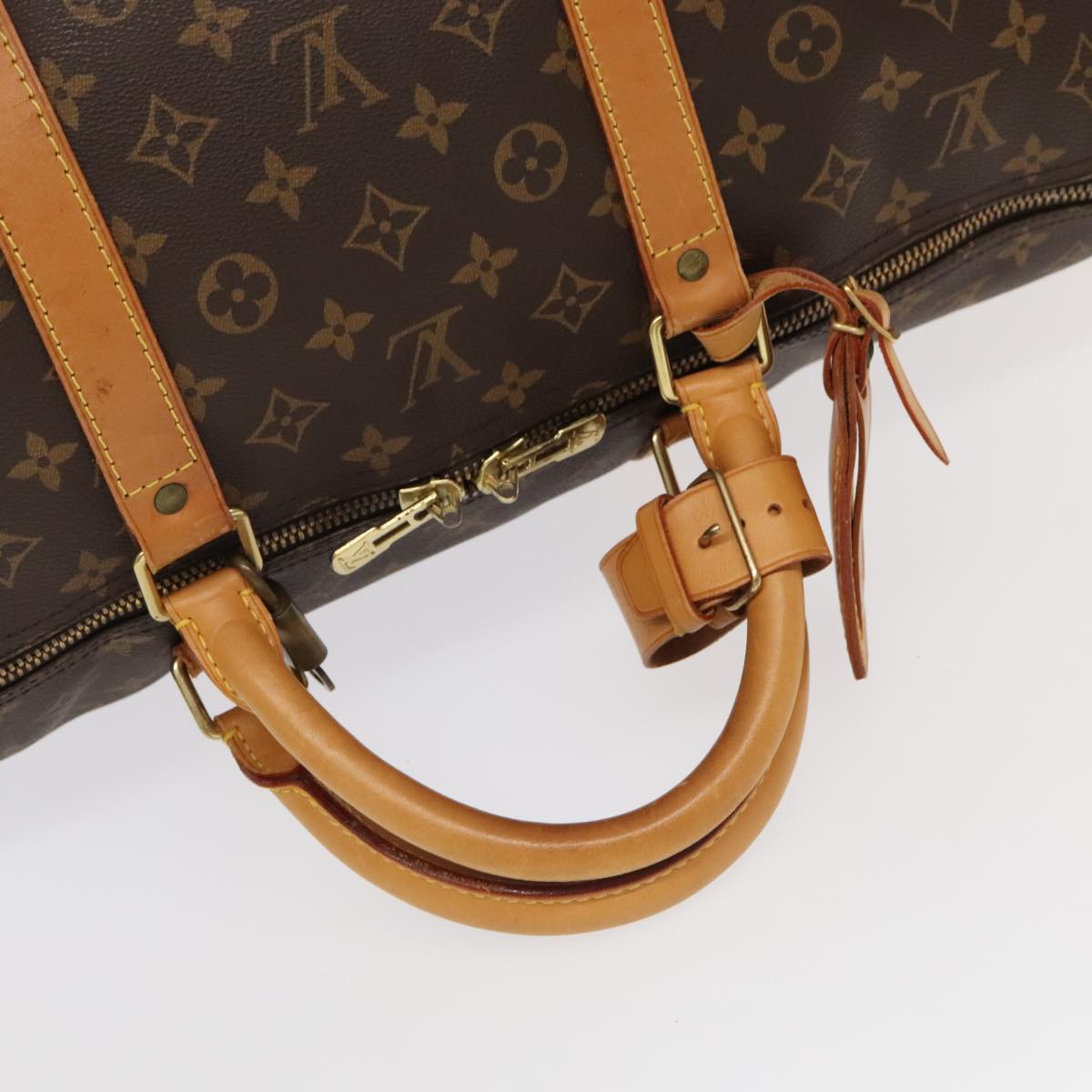 LOUIS VUITTON Monogram Keepall Bandouliere 60 Boston Bag M41412 LV Auth 101205