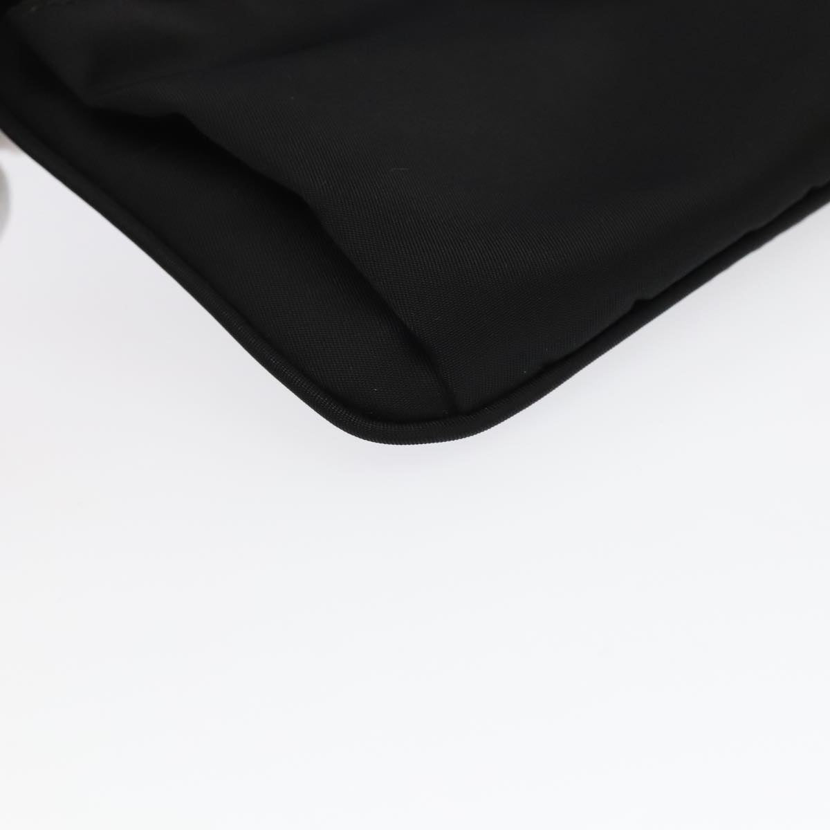 PRADA Waist bag Nylon Black Silver Auth 101292AV