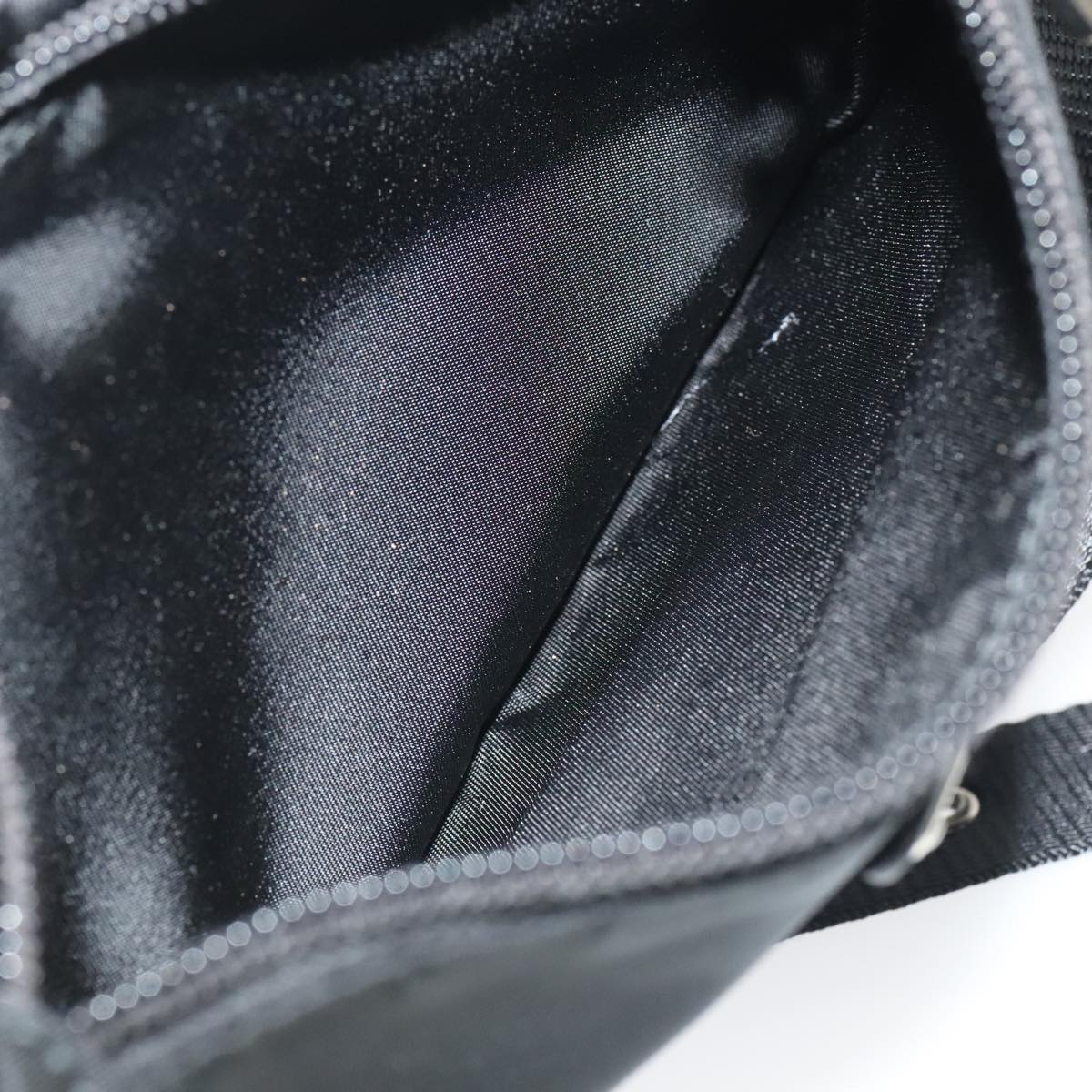 PRADA Waist bag Nylon Black Silver Auth 101292AV