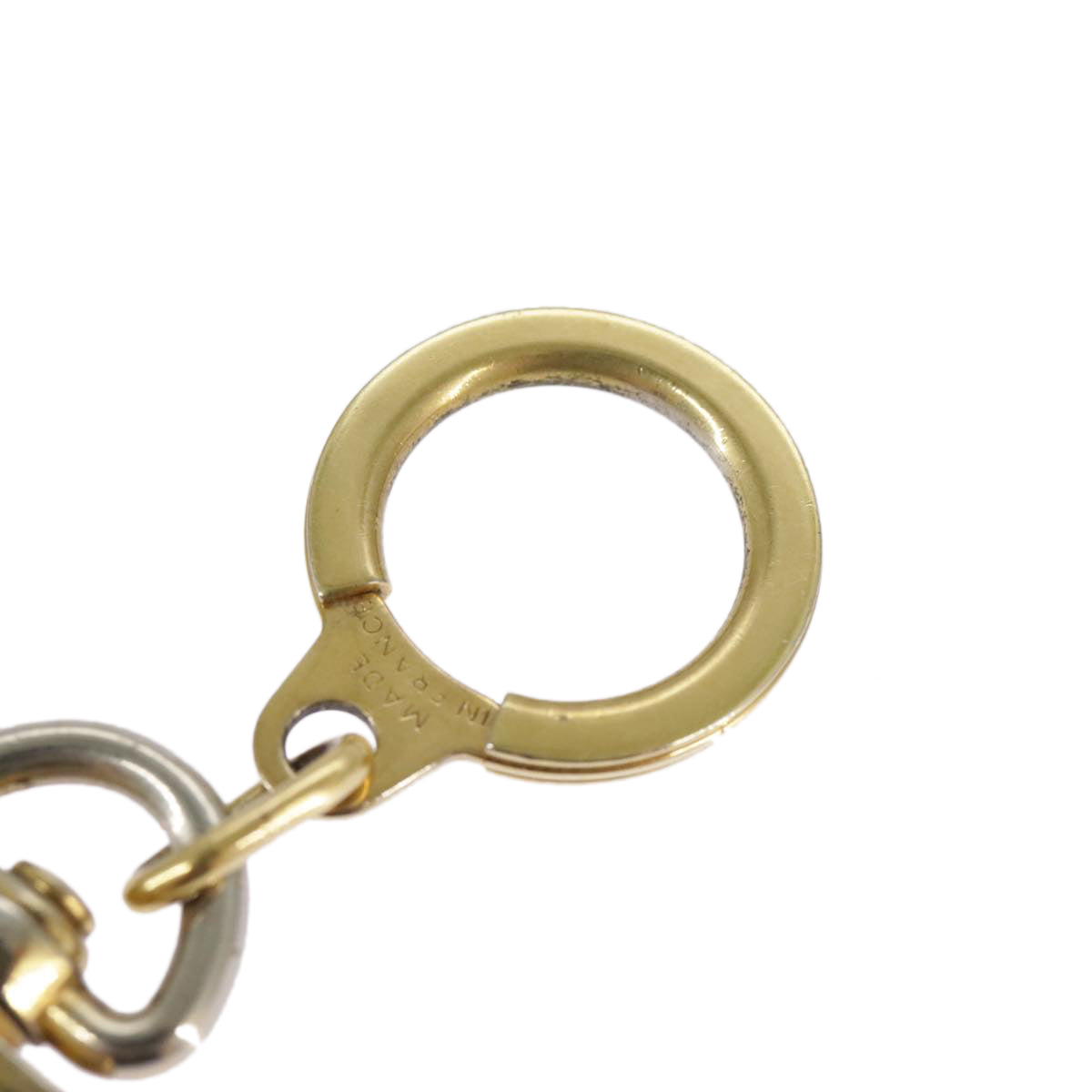 LOUIS VUITTON Anneau Cles Key Holder metal Gold Tone LV Auth 101300