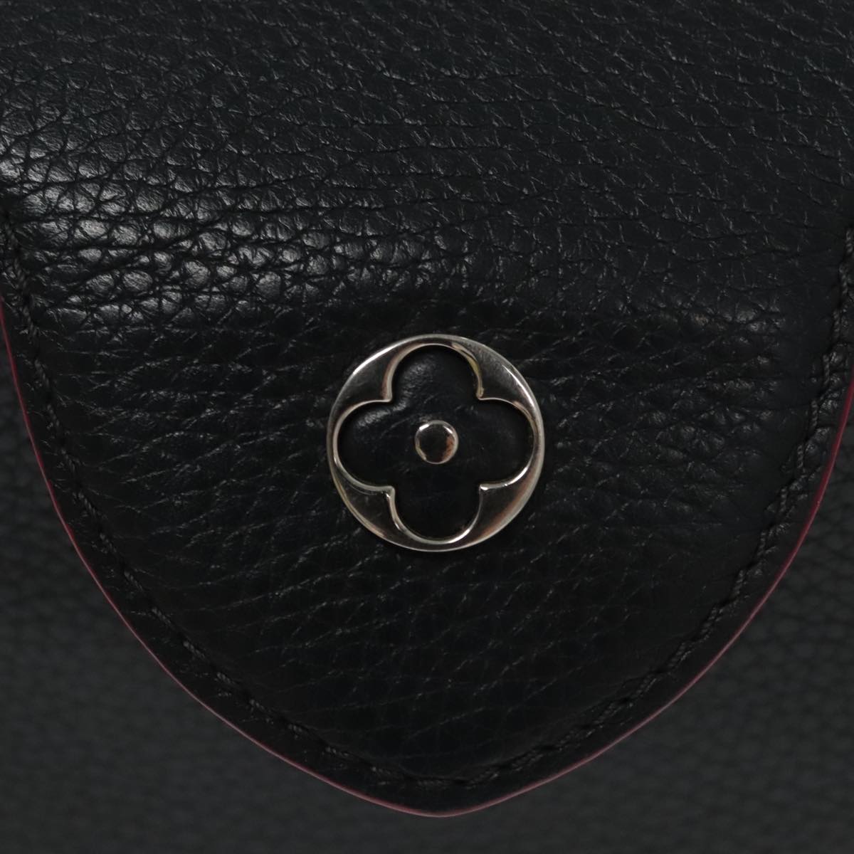 LOUIS VUITTON Parnasea Capusine BB Bag Leather 2way Black M94517 Auth 101337SAM