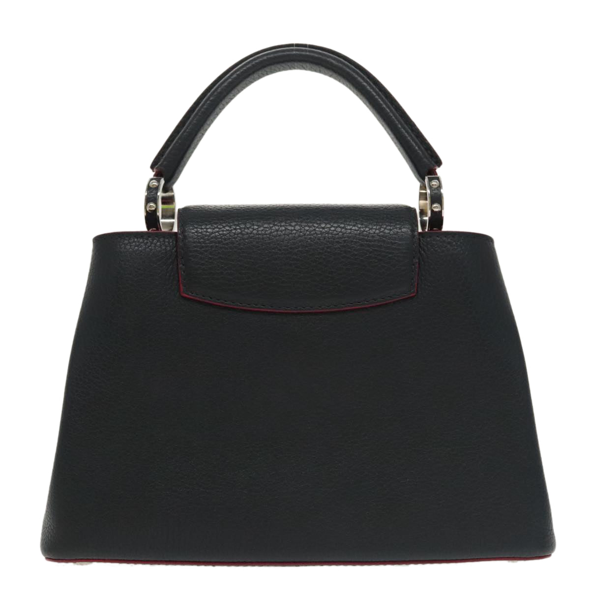 LOUIS VUITTON Parnasea Capusine BB Bag Leather 2way Black M94517 Auth 101337SAM