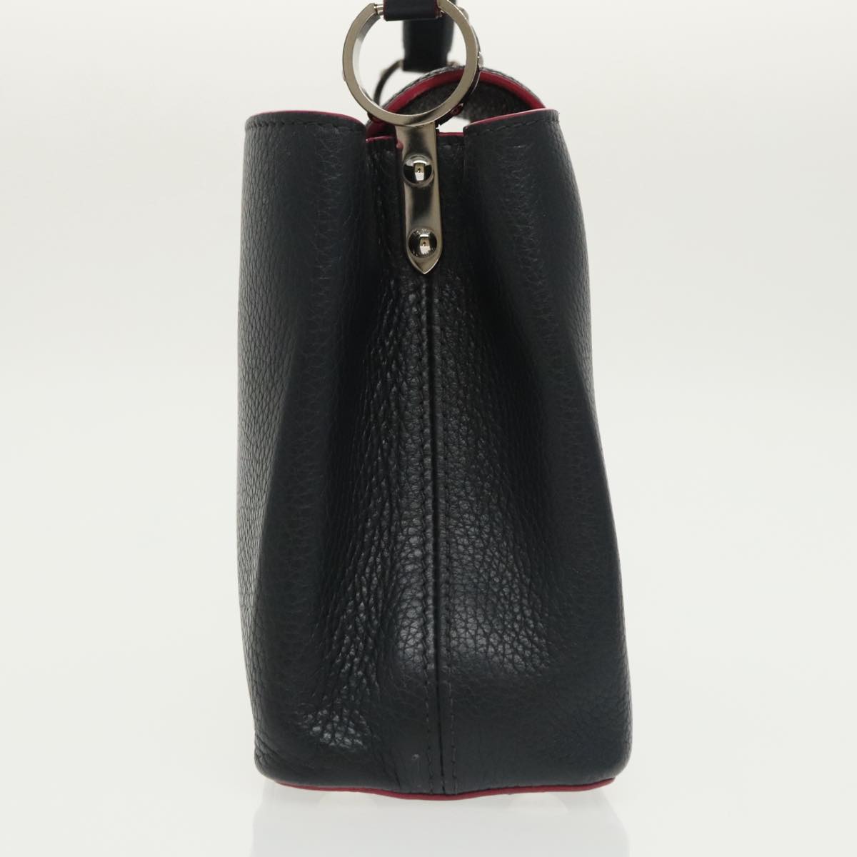LOUIS VUITTON Parnasea Capusine BB Bag Leather 2way Black M94517 Auth 101337SAM