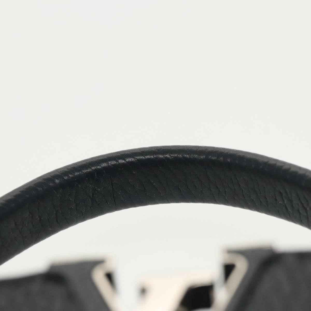 LOUIS VUITTON Parnasea Capusine BB Bag Leather 2way Black M94517 Auth 101337SAM