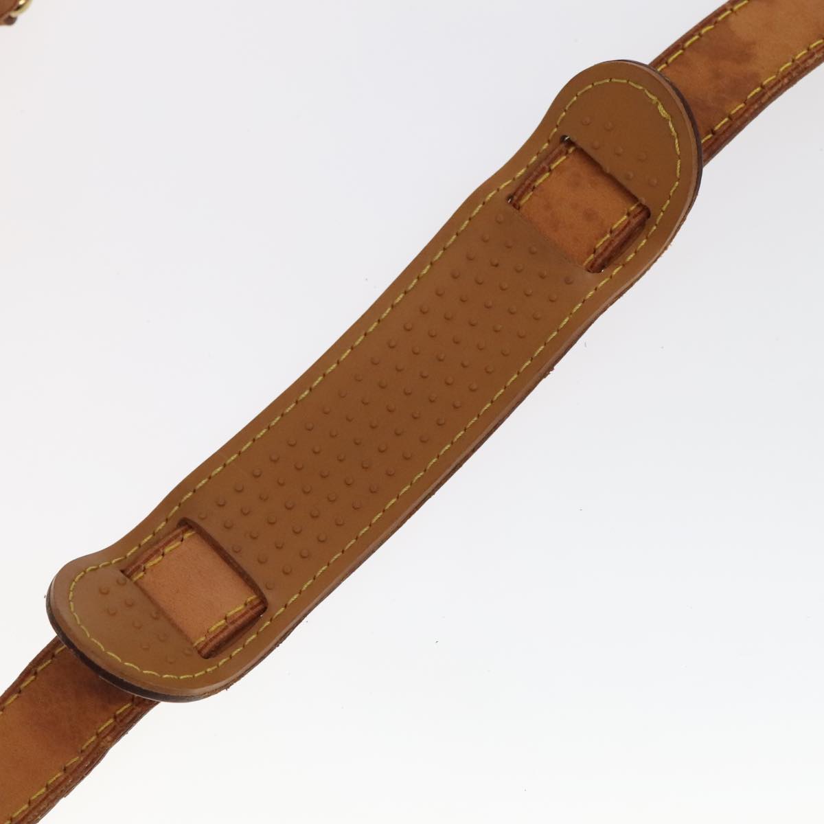 LOUIS VUITTON Adjustable Shoulder Strap Leather 36.2""""""""-43.3"""""""" Beige Auth 101366