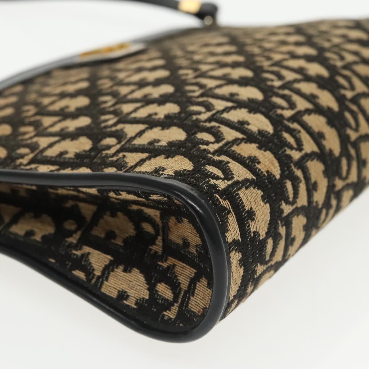 Christian Dior Trotter Canvas Shoulder Bag Navy Auth 101511