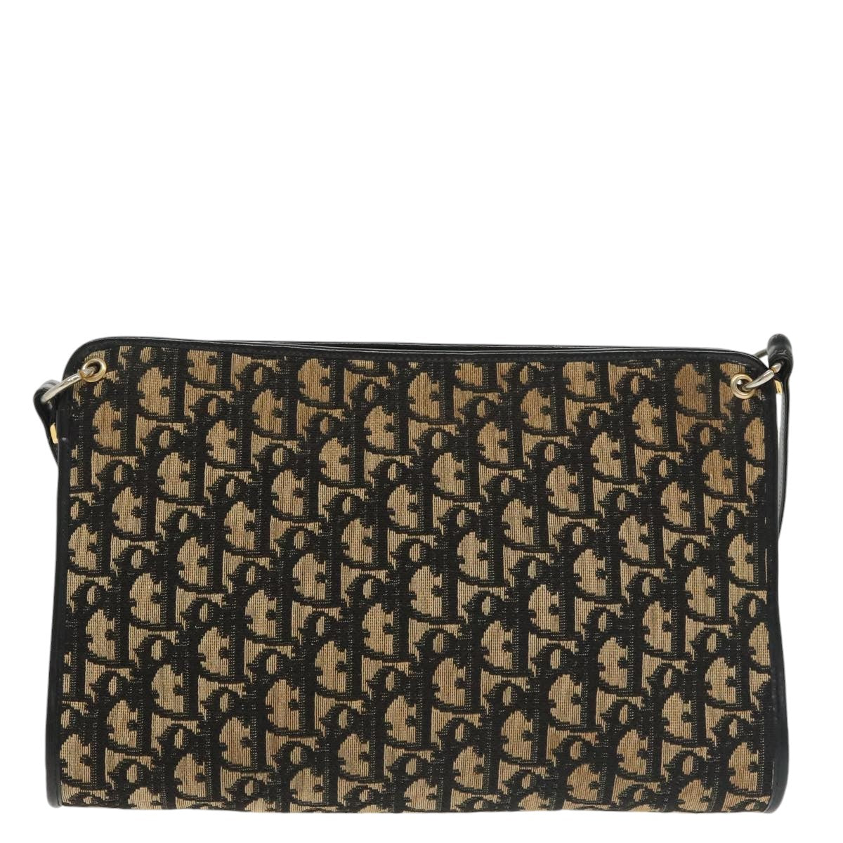 Christian Dior Trotter Canvas Shoulder Bag Navy Auth 101511