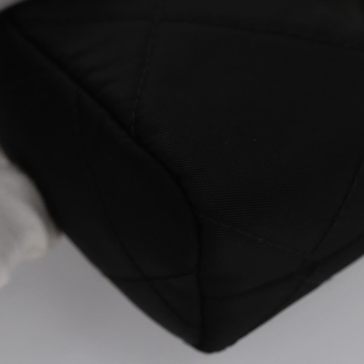 PRADA Chain Shoulder Pouch Nylon Black Auth 101563AV