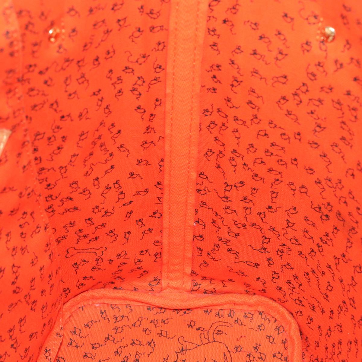 LOUIS VUITTON Catgram Neverfull MM Tote Bag M44441 LV Auth 101672SA