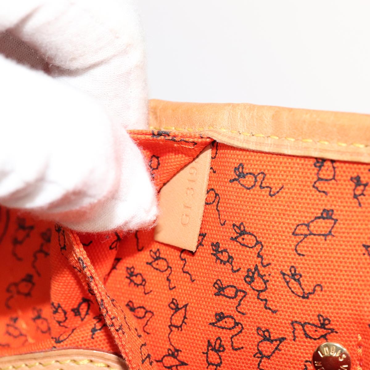 LOUIS VUITTON Catgram Neverfull MM Tote Bag M44441 LV Auth 101672SM