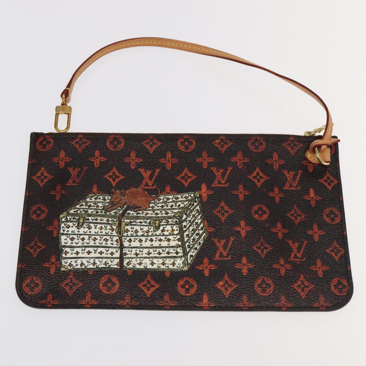 LOUIS VUITTON Catgram Neverfull MM Tote Bag M44441 LV Auth 101672SM