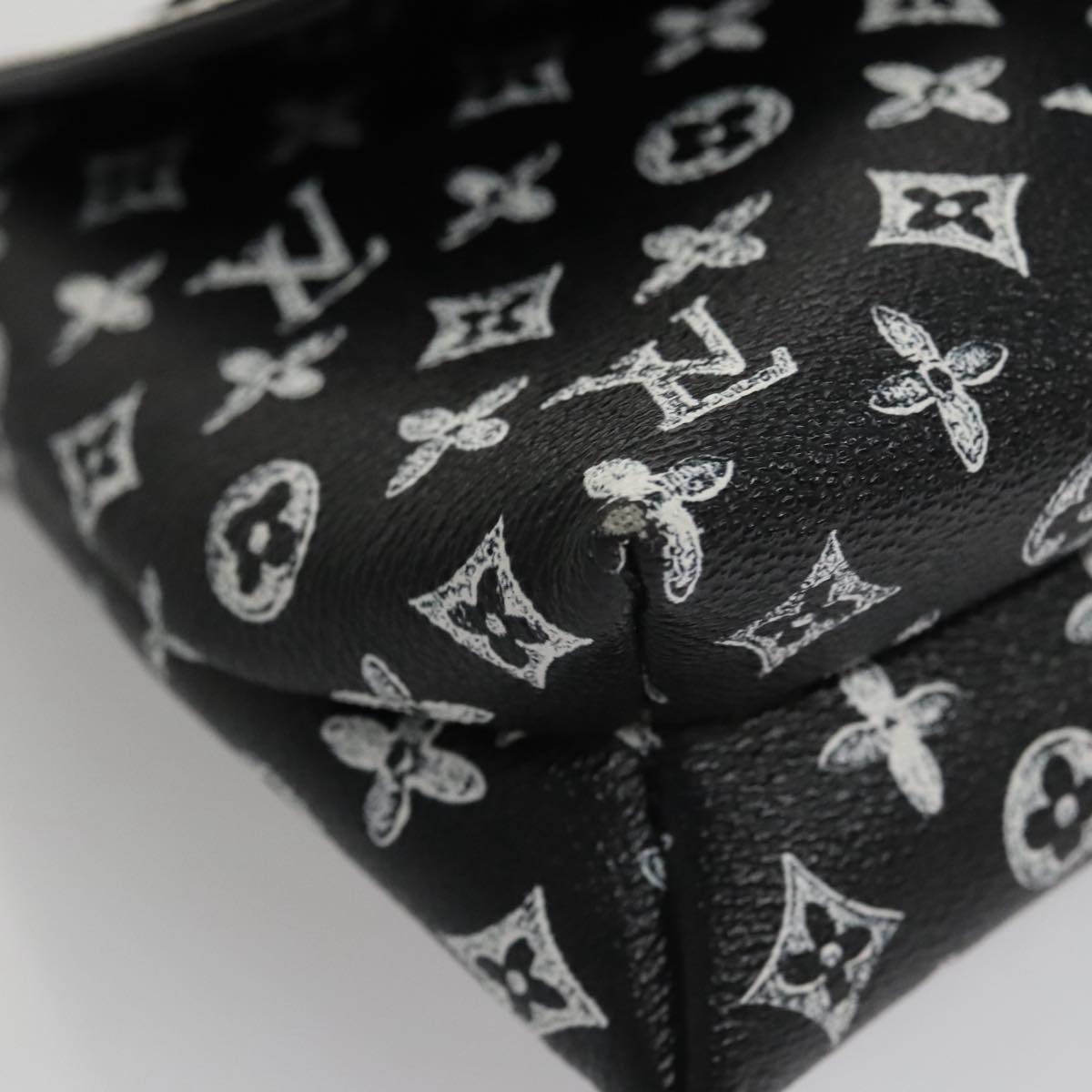 LOUIS VUITTON Catgram Cat Pochette Shoulder Bag Black M52935 LV Auth 101677SAM