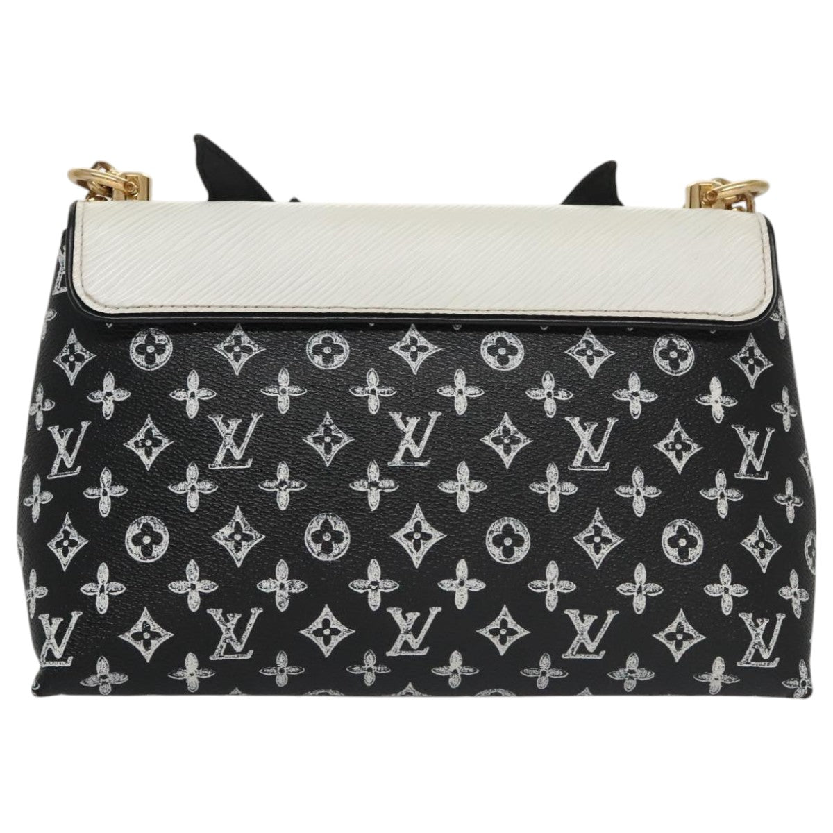 LOUIS VUITTON Catgram Cat Pochette Shoulder Bag Black M52935 LV Auth 101677SAM