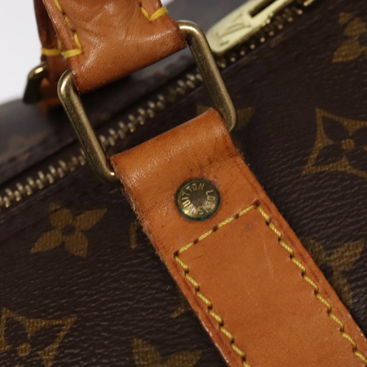 LOUIS VUITTON Monogram Keepall 60 Boston Bag M41422 LV Auth 101678