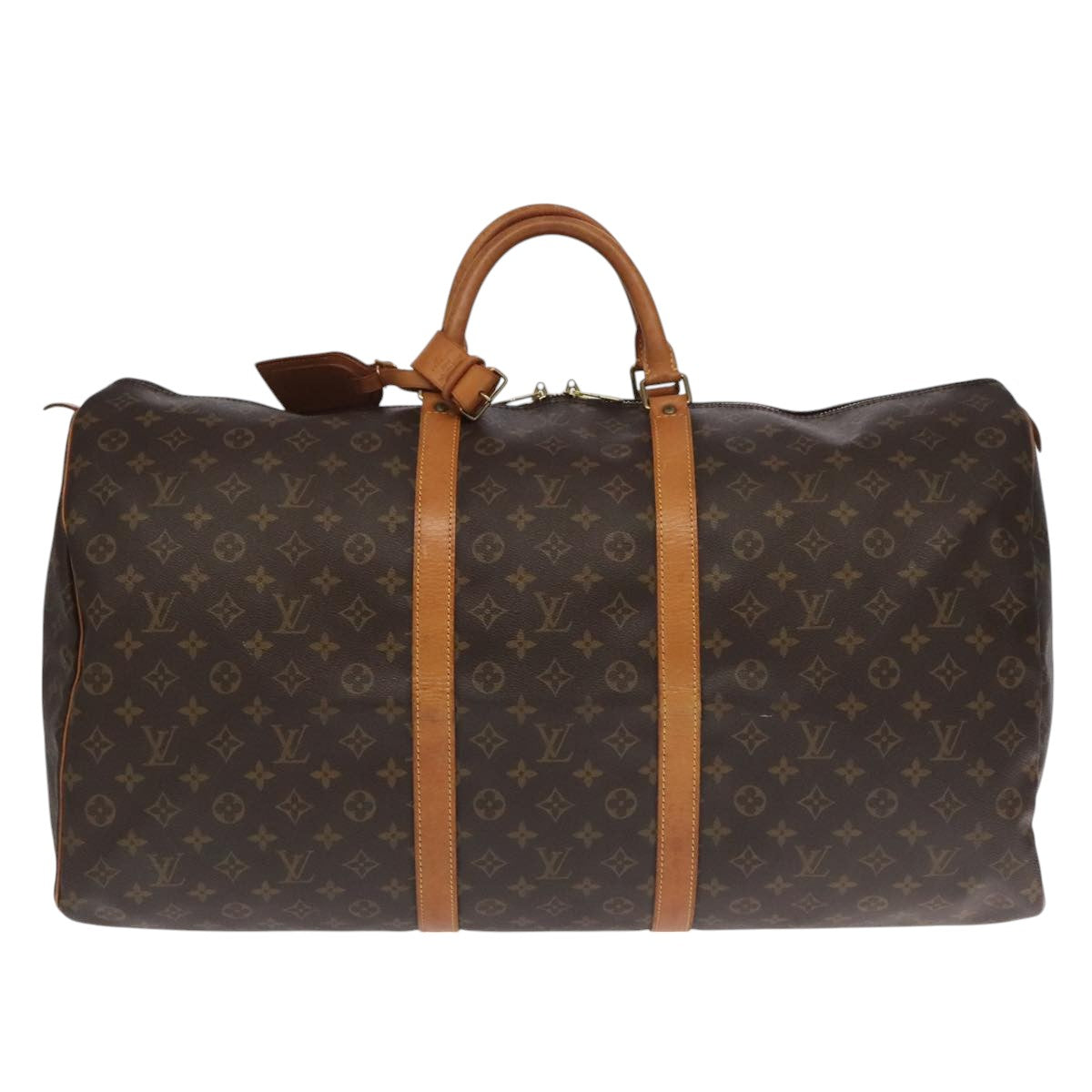 LOUIS VUITTON Monogram Keepall 60 Boston Bag M41422 LV Auth 101678