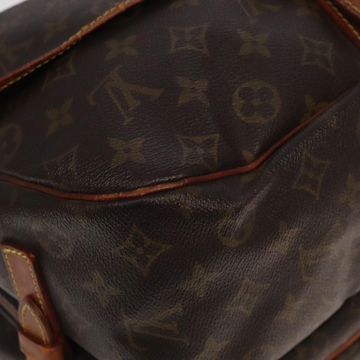 LOUIS VUITTON Monogram Saumur 35 Shoulder Bag M42254 LV Auth 101695