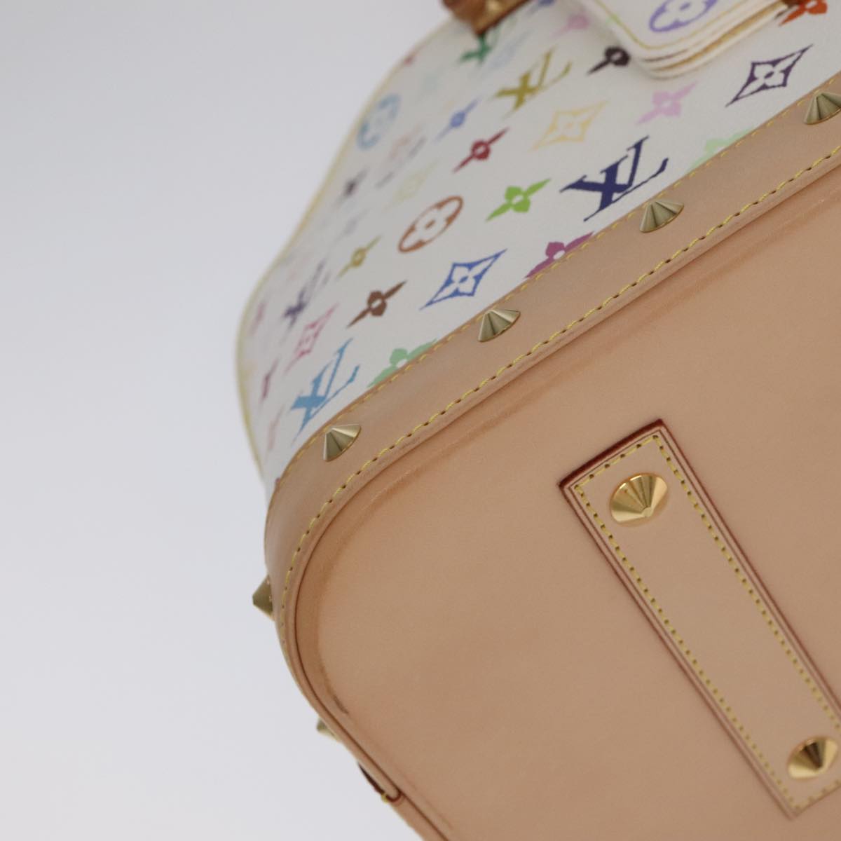 LOUIS VUITTON Monogram Multicolor Alma GM Hand Bag White M40441 LV Auth 101776SM