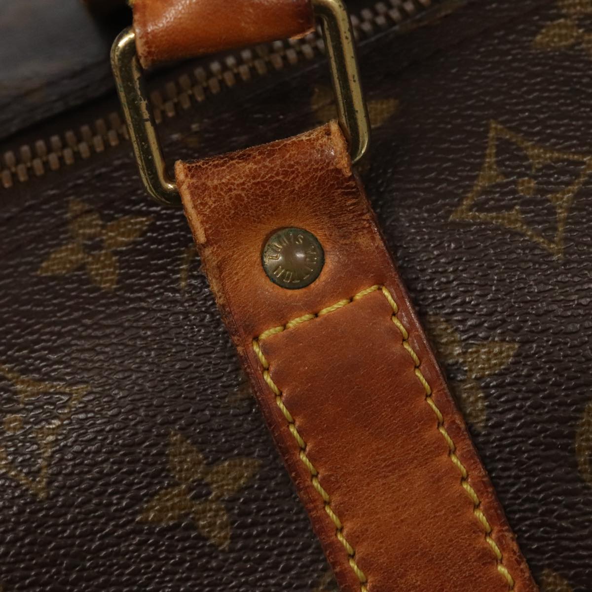 LOUIS VUITTON Monogram Keepall 60 Boston Bag M41422 LV Auth 101788