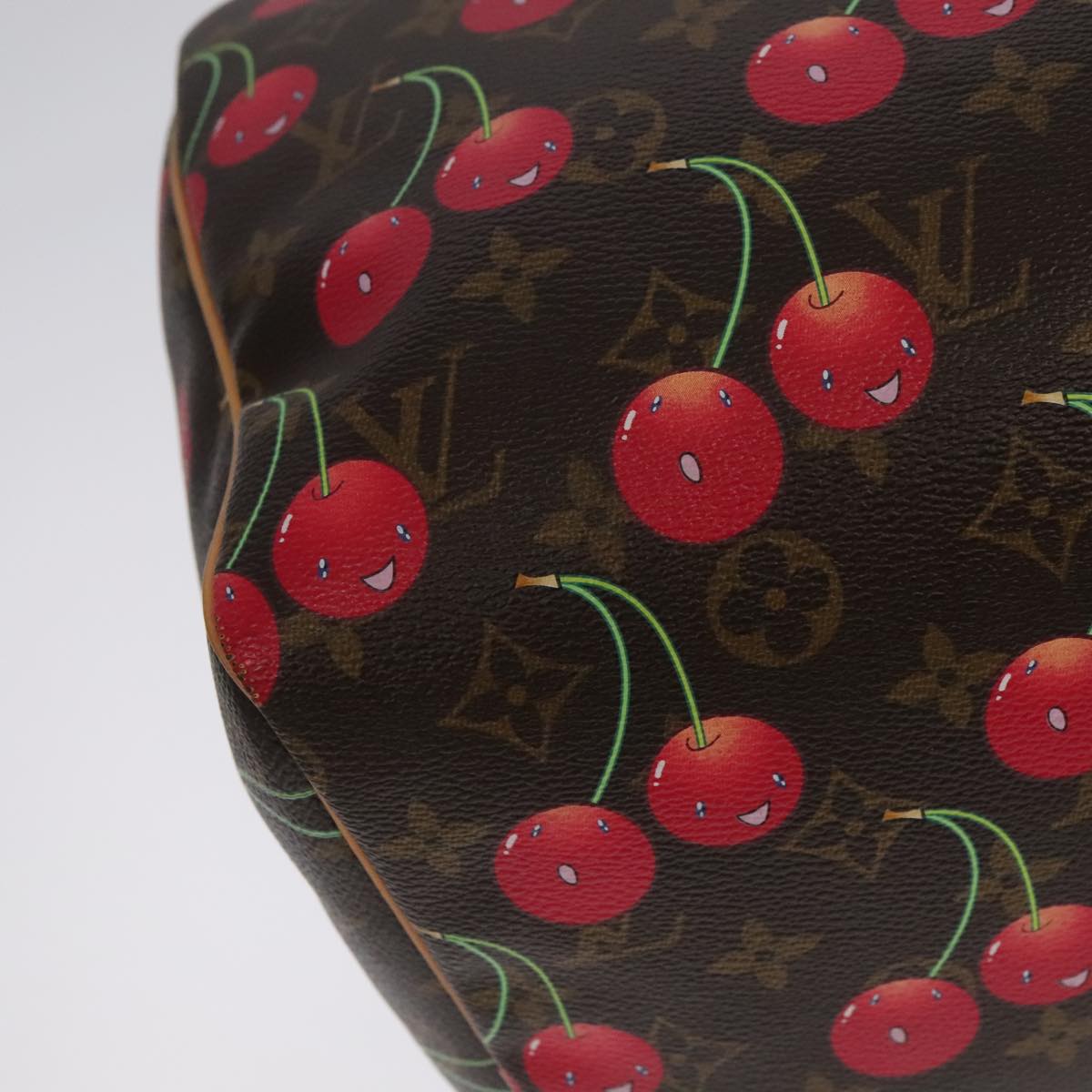LOUIS VUITTON Monogram Cherry Keepall 45 Boston Bag M95011 LV Auth 101791SM