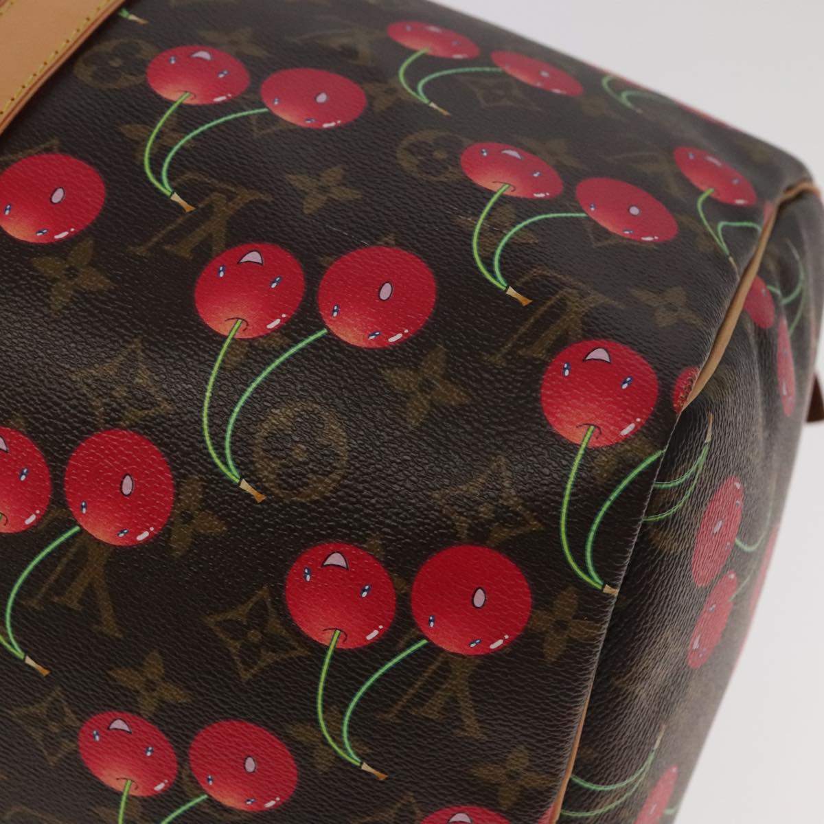 LOUIS VUITTON Monogram Cherry Keepall 45 Boston Bag M95011 LV Auth 101791SM